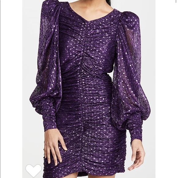 For Love & Lemons LA VILLETTE MINI DRESS💜💜💜 XS NWT - Picture 3 of 6